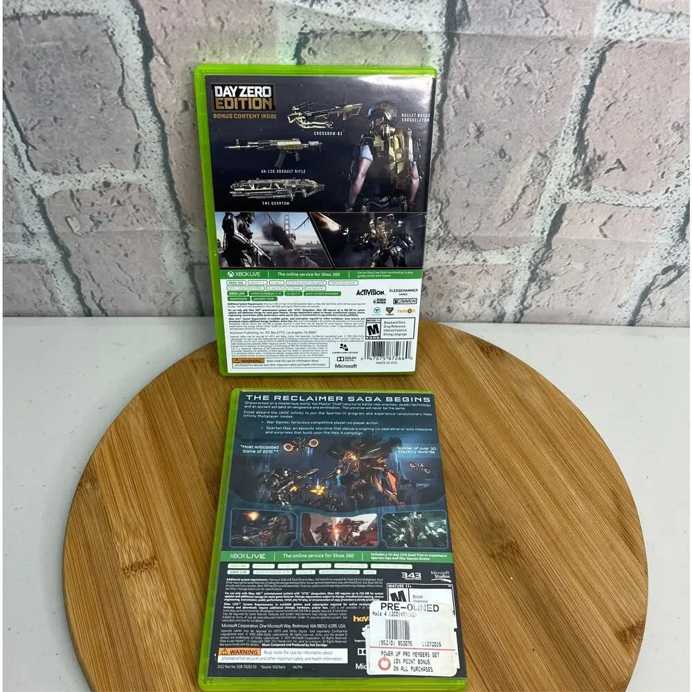 Microsoft Xbox 360 Call of Duty & Halo Advanced Warfare Day Zero Edition